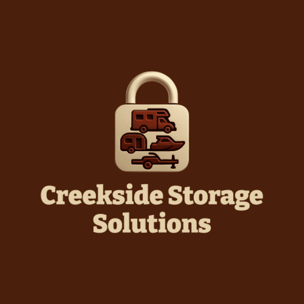 Creekside Storage Solutions logo with padlock.